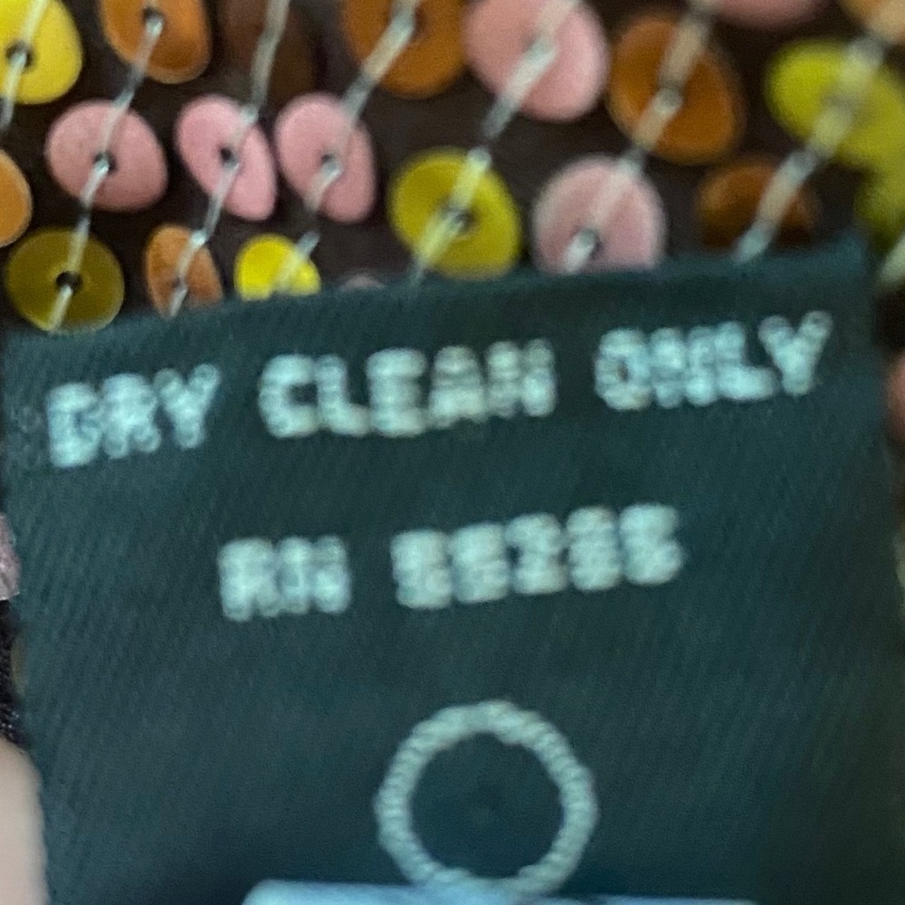 Express Brown Gold Sequin Triangle Halter Top - image 7